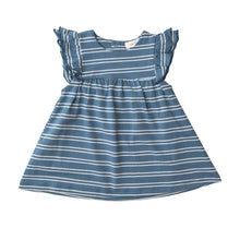 Load image into Gallery viewer, Seashore Stripe/Blue Tunic &amp; Diaper  Cover