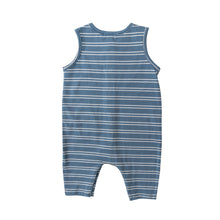 Load image into Gallery viewer, Seashore Stripe/Blue Romper