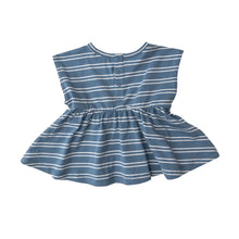 Load image into Gallery viewer, Seashore Stripe/Blue Peplum &amp;  Bloomer