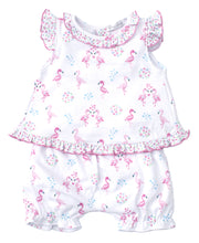 Load image into Gallery viewer, Flowering Flamingos Sunsuit Set PRT - Pink