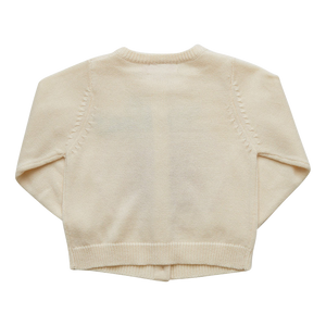 Girls Pia Pumpkin Sweater - Cream