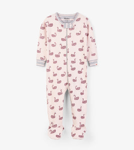 Swan Lake Organic Cotton Footed Coverall