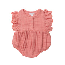 Load image into Gallery viewer, SOLID MUSLIN RUFFLE SLEEVE  BUBBLE Summer Rose