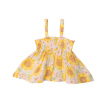 Load image into Gallery viewer, Sunflowers/Pink Tube Dress