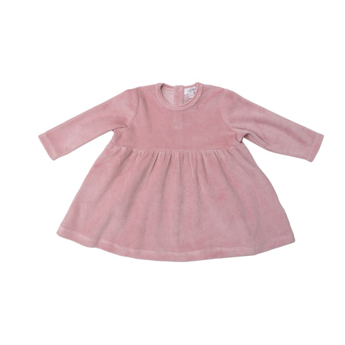 Velour Blush L/S Empire Waist Dress