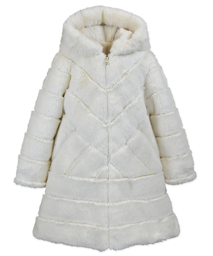 Chevron Aline Coat Snow Layer Cake