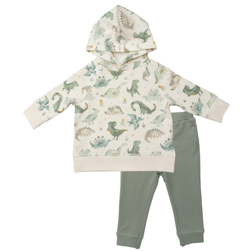 Crayon Dinos Hooded Sweatsuit Set