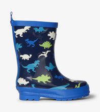 Load image into Gallery viewer, Dino Herd Shiny Rain Boots