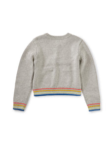 Rainbow Pompom Sweater