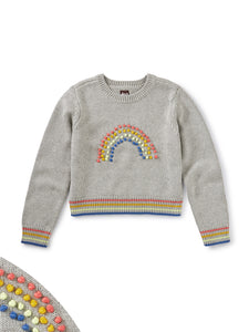 Rainbow Pompom Sweater