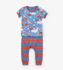 Ocean Friends Organic Cotton Baby Pajama Set