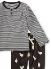 Load image into Gallery viewer, Mixed Print Henley Baby Set