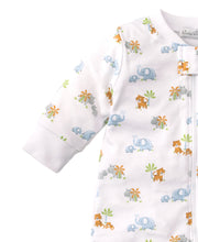 Load image into Gallery viewer, Safari Siblings Footie w/ Zip PRT - Light Blue