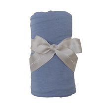 Load image into Gallery viewer, Basics Tempest Blue Swaddle Blanket