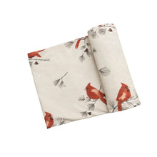 Load image into Gallery viewer, Cardinals Swaddle Blanket