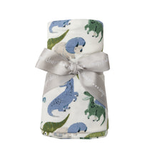 Load image into Gallery viewer, Painterly Dino Swaddle Blanket