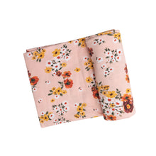 Load image into Gallery viewer, Poppies &amp; Daisies Swaddle Blanket