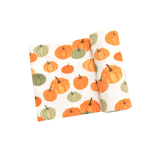 Pumpkin Swaddle Blanket