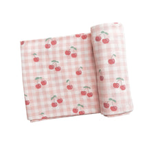Load image into Gallery viewer, Cherry / Pink Swaddle Blanket