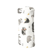 Load image into Gallery viewer, Farm Animals/ Black And White  Swaddle Blanket