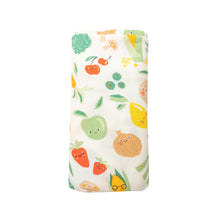 Load image into Gallery viewer, Veggie Life/White Swaddle Blanket