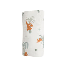 Load image into Gallery viewer, Orangutan Swaddle Blanket Cream