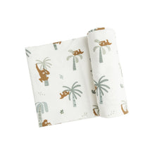 Load image into Gallery viewer, Orangutan Swaddle Blanket Cream