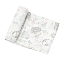 Load image into Gallery viewer, Elephants Swaddle Blanket 45X45