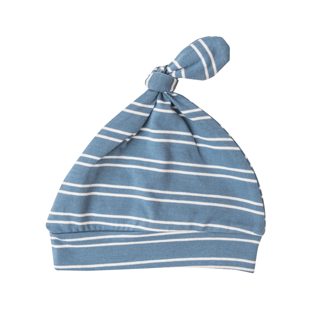 Seashore Stripe/Blue Knotted Hat