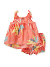 Load image into Gallery viewer, Tie Shoulder Baby Set - Bird of Paradise