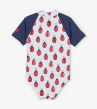 Load image into Gallery viewer, Love Bugs Rashguard One Piece - White