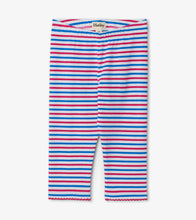 Load image into Gallery viewer, Summertime Stripe Capri Leggings - White