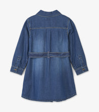 Load image into Gallery viewer, Button Down Denim Belted Dress