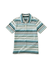 Load image into Gallery viewer, Striped Polo - Sea