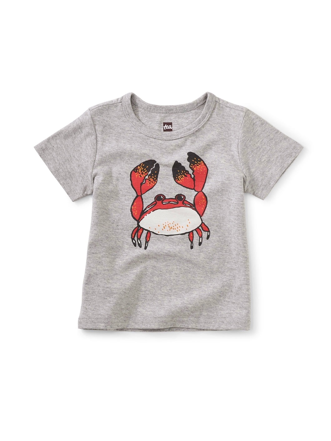 Feeling Crabby Baby Graphic Tee - Med Heather Grey