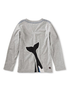 Tails of the Sea Graphic Tee - Med Heather Grey