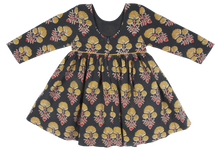 Load image into Gallery viewer, Baby Amma Dress - Black Medallion Floral