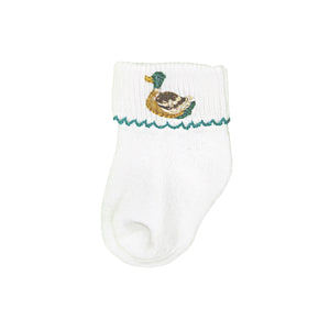 Duck Pond Embroidered Sock CE