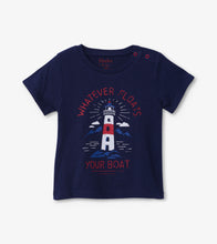 Load image into Gallery viewer, Lighthouse Baby Graphic Tee - Peacoat