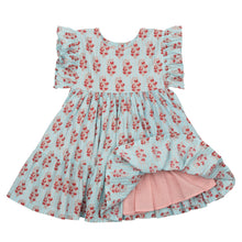 Load image into Gallery viewer, Kit Dress - Milky Blue Vintage Oral
