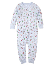 Load image into Gallery viewer, PJs Reindeer Fun Pajama Set Snug PRT - Light Blue