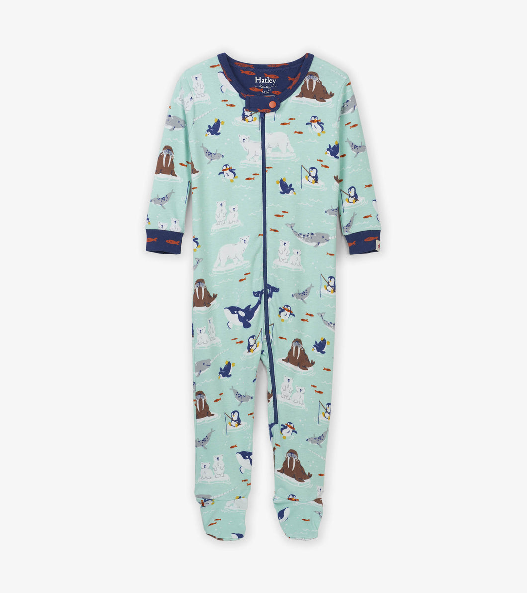 Arctic Friends Organic Cotton Footed Coverall