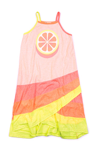 Carissa Dress - Lemon - Speckled Citrus