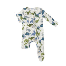 Load image into Gallery viewer, Painterly Dino 2 Way Zipper Footie