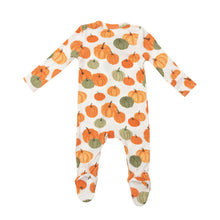 Load image into Gallery viewer, Pumpkin 2 Way Zipper Footie