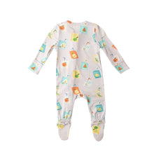Load image into Gallery viewer, Juice Box / Grey 2 Way Zipper Footie