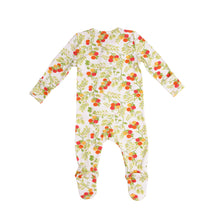 Load image into Gallery viewer, Baby Tomatoes Zipper Footie Green
