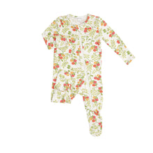 Load image into Gallery viewer, Baby Tomatoes Zipper Footie Green