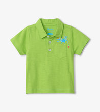 Load image into Gallery viewer, Ocean Octopus Baby Polo Tee - Lime Green