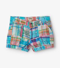 Load image into Gallery viewer, Seashore Madras Plaid Bloomer Shorts - White